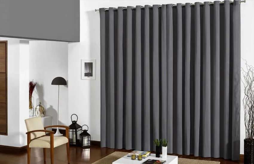 Eyelet style blackout curtain