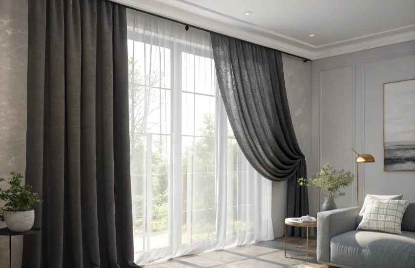 curtains for living room in UAE