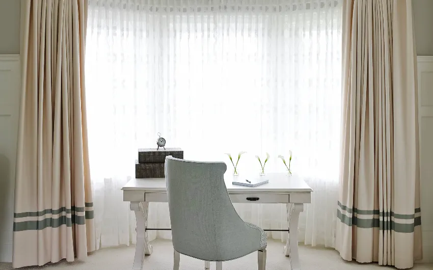 Home Office window curtain