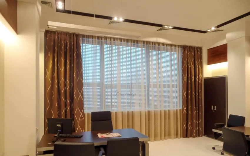 double layer curtain for home office
