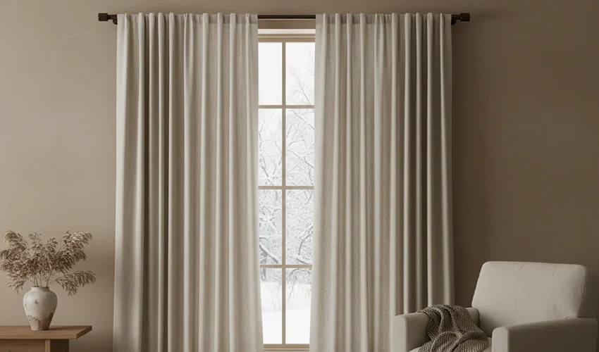 Linen Window Curtains For Dubai home