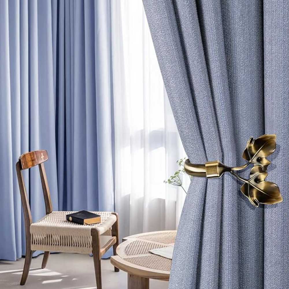 Metal Leaf Curtain Tieback Side Holders