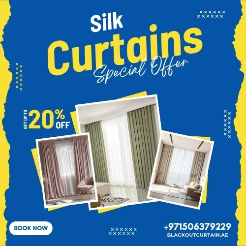 silk curtains Sale banner