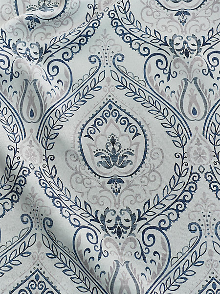 Victoria Room Darkening Ring Top Curtains Blue