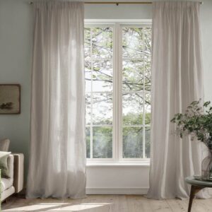 Bea Light Oatmeal Linen curtains