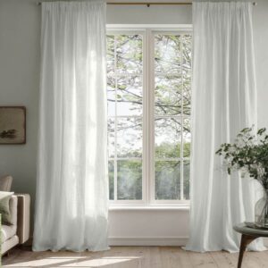 Bea Off White Linen curtains