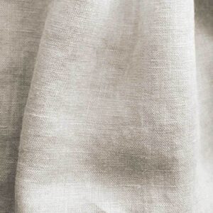 Beata Bone White Linen curtains