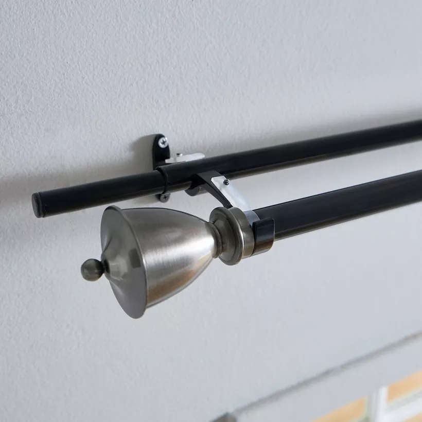 Coy 25 mm Extendable Double Curtain Rod