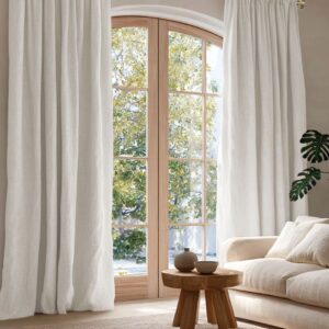 Greta White Linen curtains