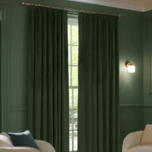 Emerald Noir Matte Curtain Living room