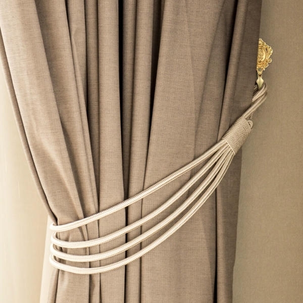 Modern design curtain tiebacks