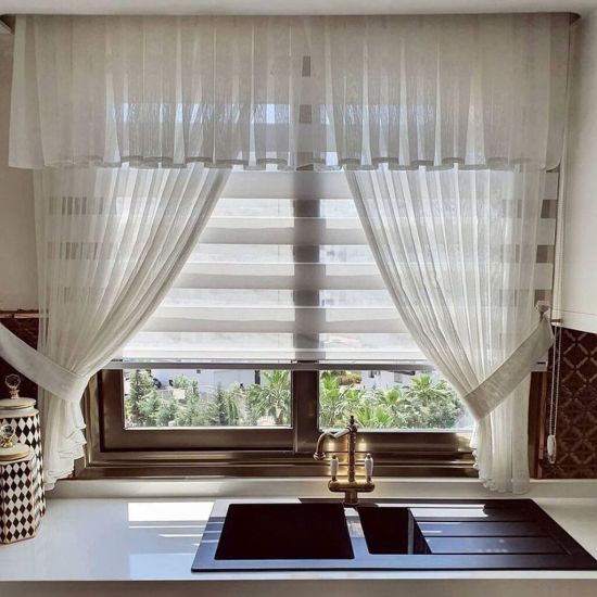 kitchen blinds and curtain project