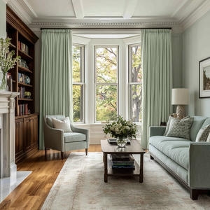 velvet window curtain install in Dubai Home