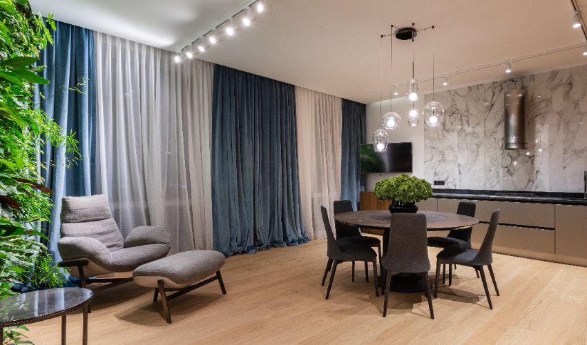 Blackout Curtains Install in living room