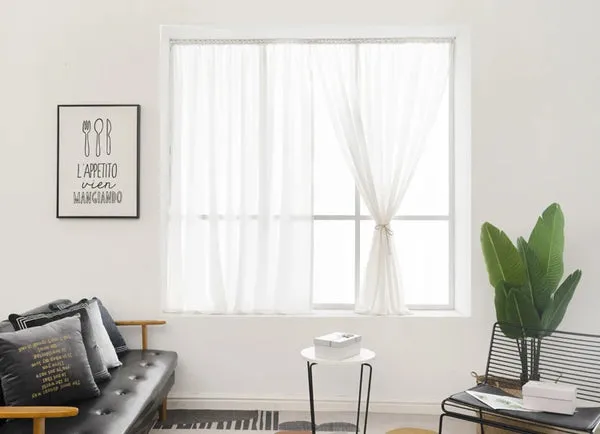Chiffon curtains for elegant and airy interiors