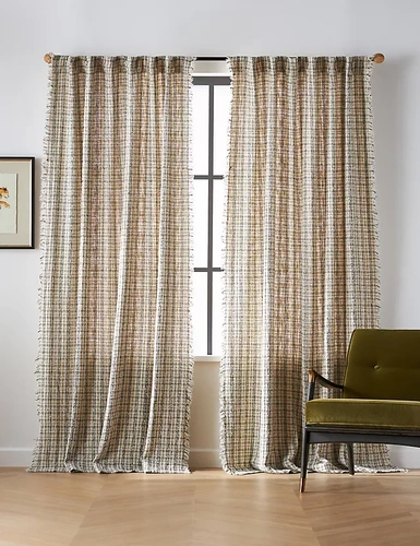 Cotton fabric curtain for living room