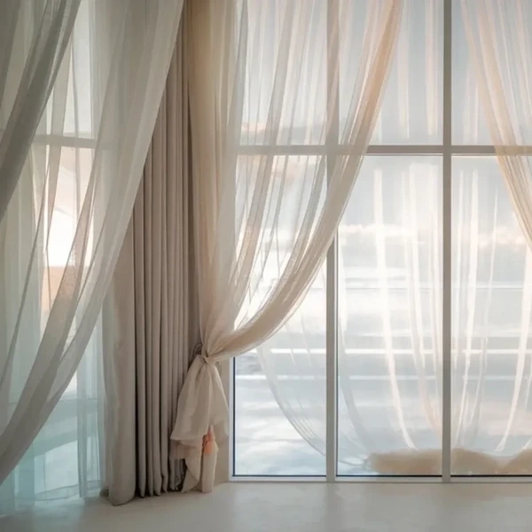 sheer fabric curtain Dubai office