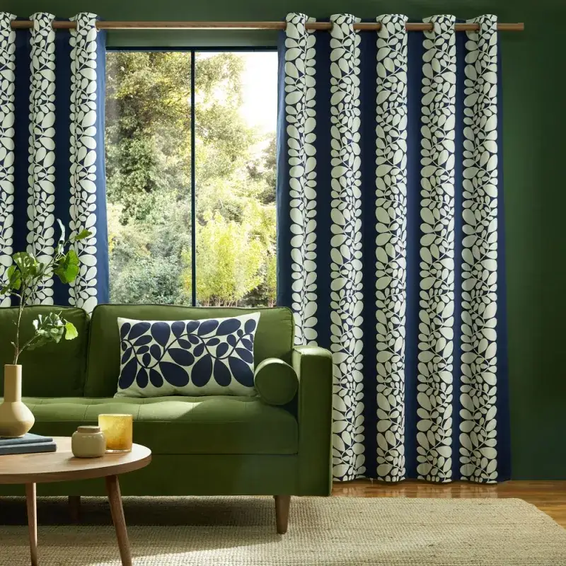 Eyelet Style printed Curtain in Dubai Home