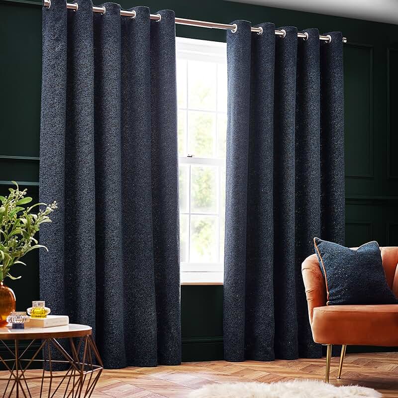 Eyelet curtain design with metal rings for smooth sliding