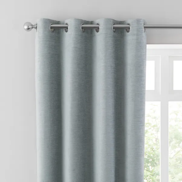 Genoa Chenille Blackout Eyelet Curtains