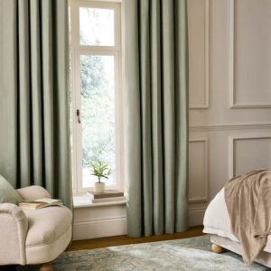 Green Olive Blackout Cotton Curtains