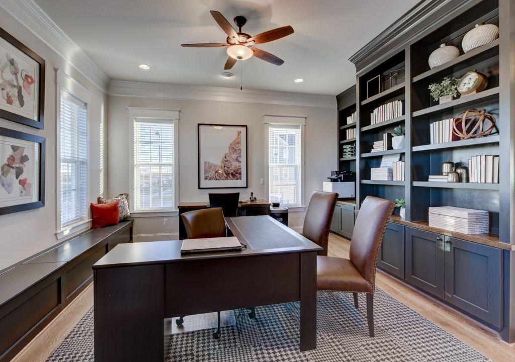 Home Office With Incredible Lighting Ideas