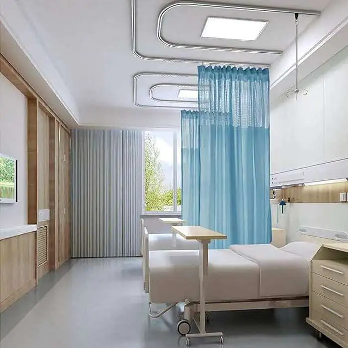 Sheer curtain in hospital