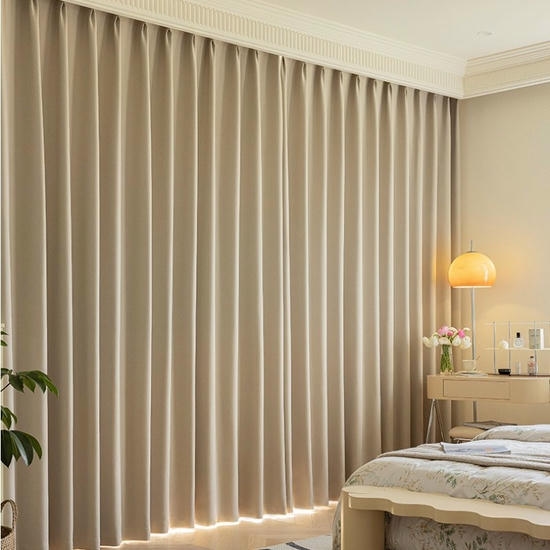 Motorized window curtain in Dubai hotel