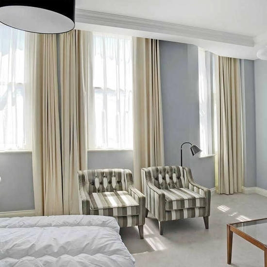 decorative hotel curtains with soft draping