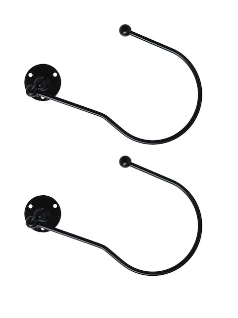 Laura Ashley Black Set of 2 Swing Curtain