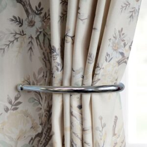 Laura Ashley Chrome Holdbacks Curtains