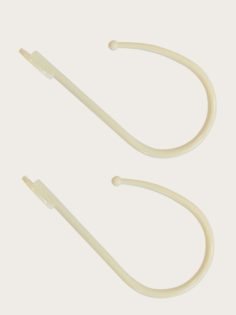 Laura Ashley Cream Set of 2 Ball End Holdbacks Curtain