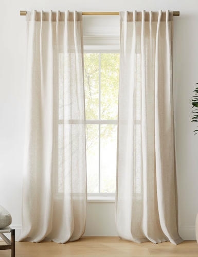 Linen curtains