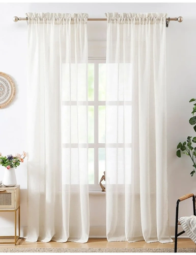 Linen fabric curtain for living room