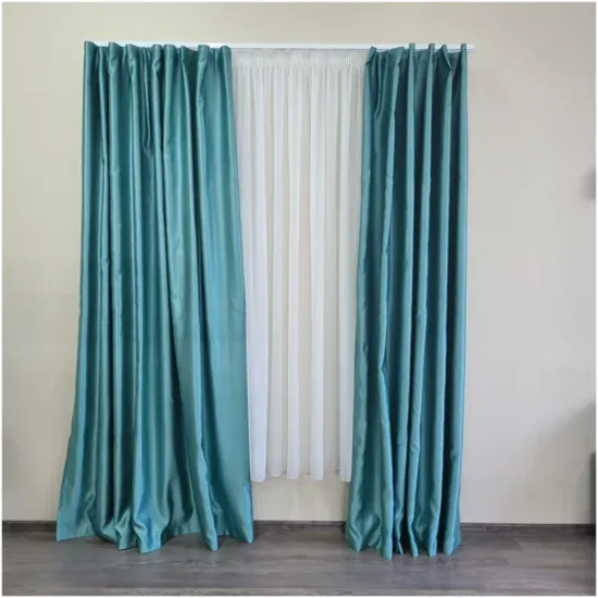 double layer silk curtain in Dubai