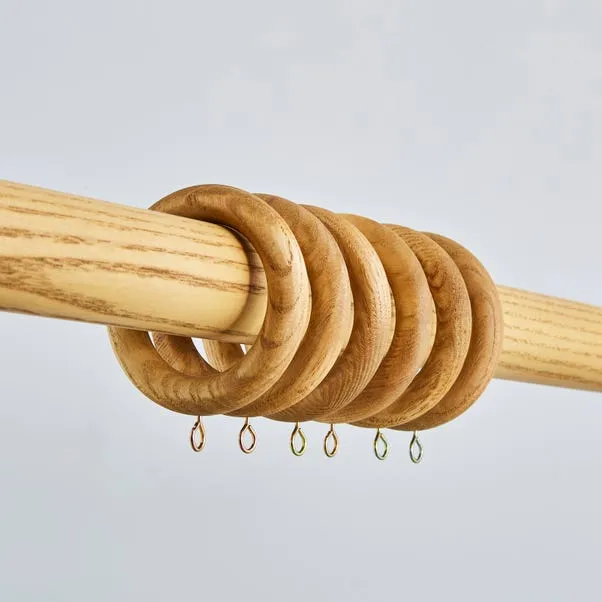 Pack of 6 Curtain Rings