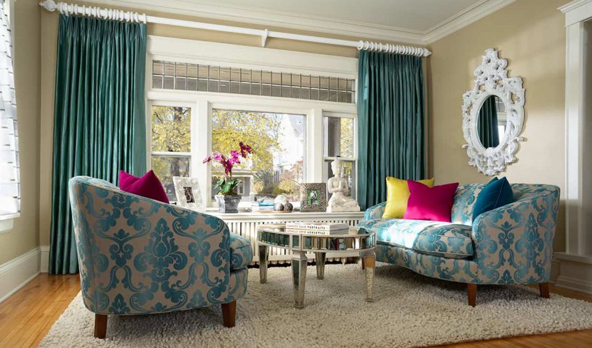 Silk Curtains Peaceful Home