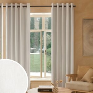 White Blackout/Thermal Cotton Curtains