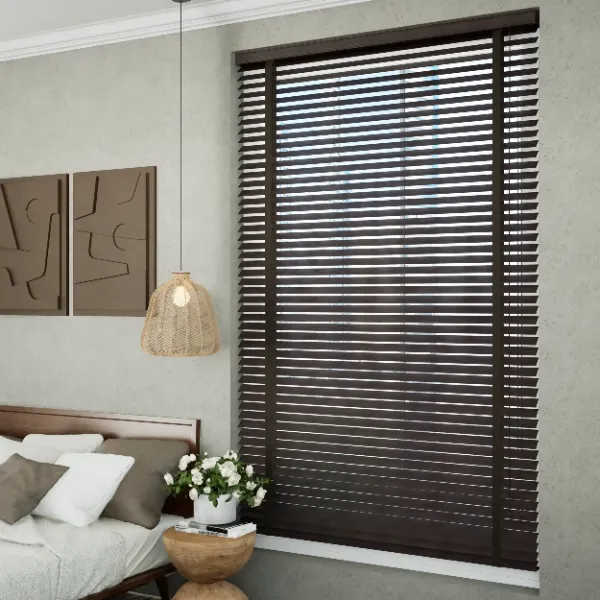 Wooden Venetian Blinds Install in Bedroom