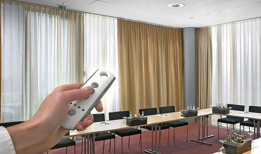 remote control blackout and sheer curtains