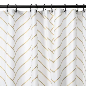 Art Deco Gold Shower Curtain