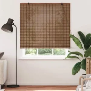 Bamboo Blinds Geometric Brown