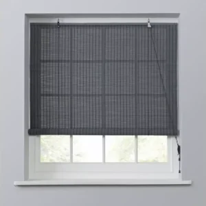 Bamboo Blinds Grey Roller