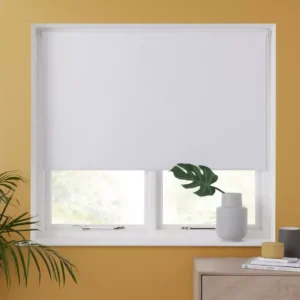 Bamboo Blinds White Blackout Roller