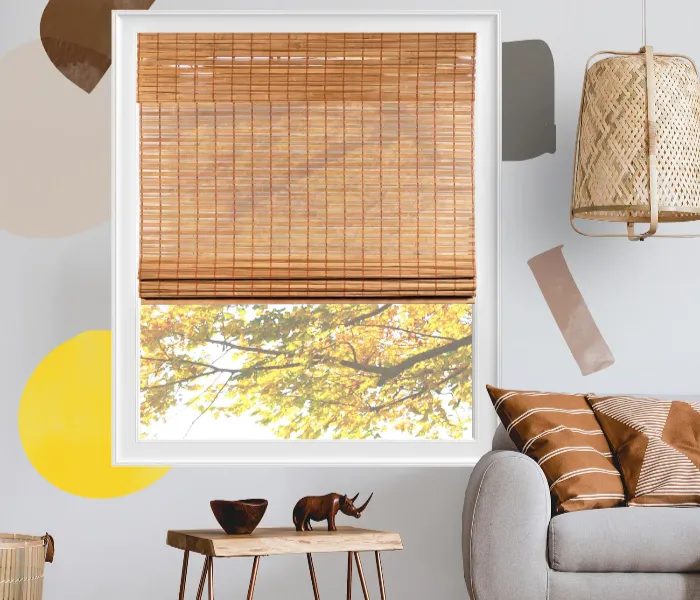 Bamboo Window Blind Install in Dubai Apartment