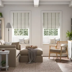 Blackout Blinds Churchgate Belton Stripe Roman