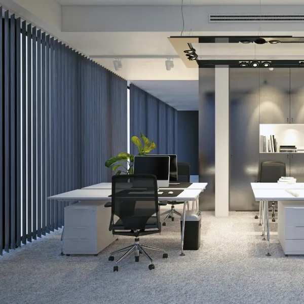 Vertical Window blinds install in Office