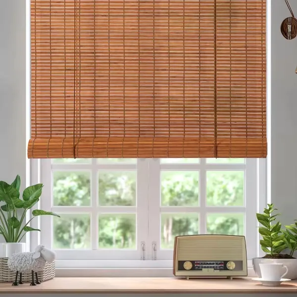 bamboo wood blinds install in Dubai