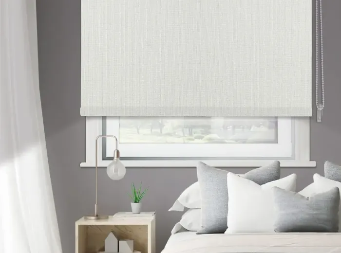 bedroom blackout roller blinds install in Dubai