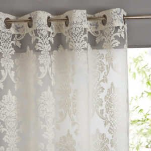 Arabesque Damask Eyelet Curtain